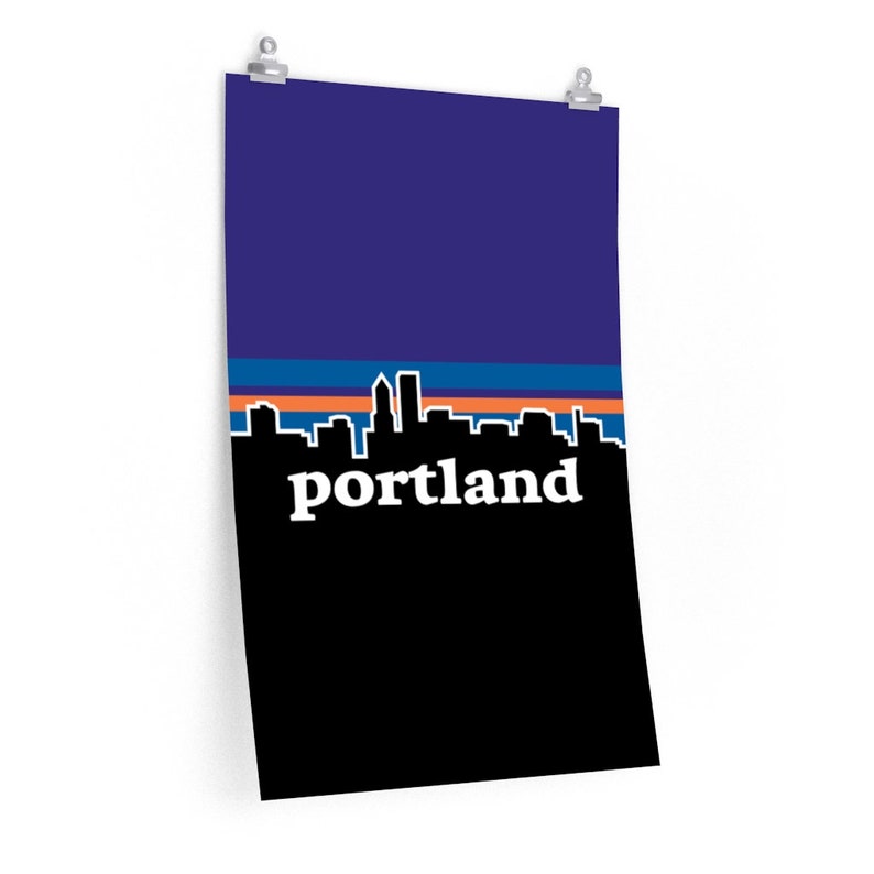 Portland Poster Travel Poster Portland Oregon City Etsy