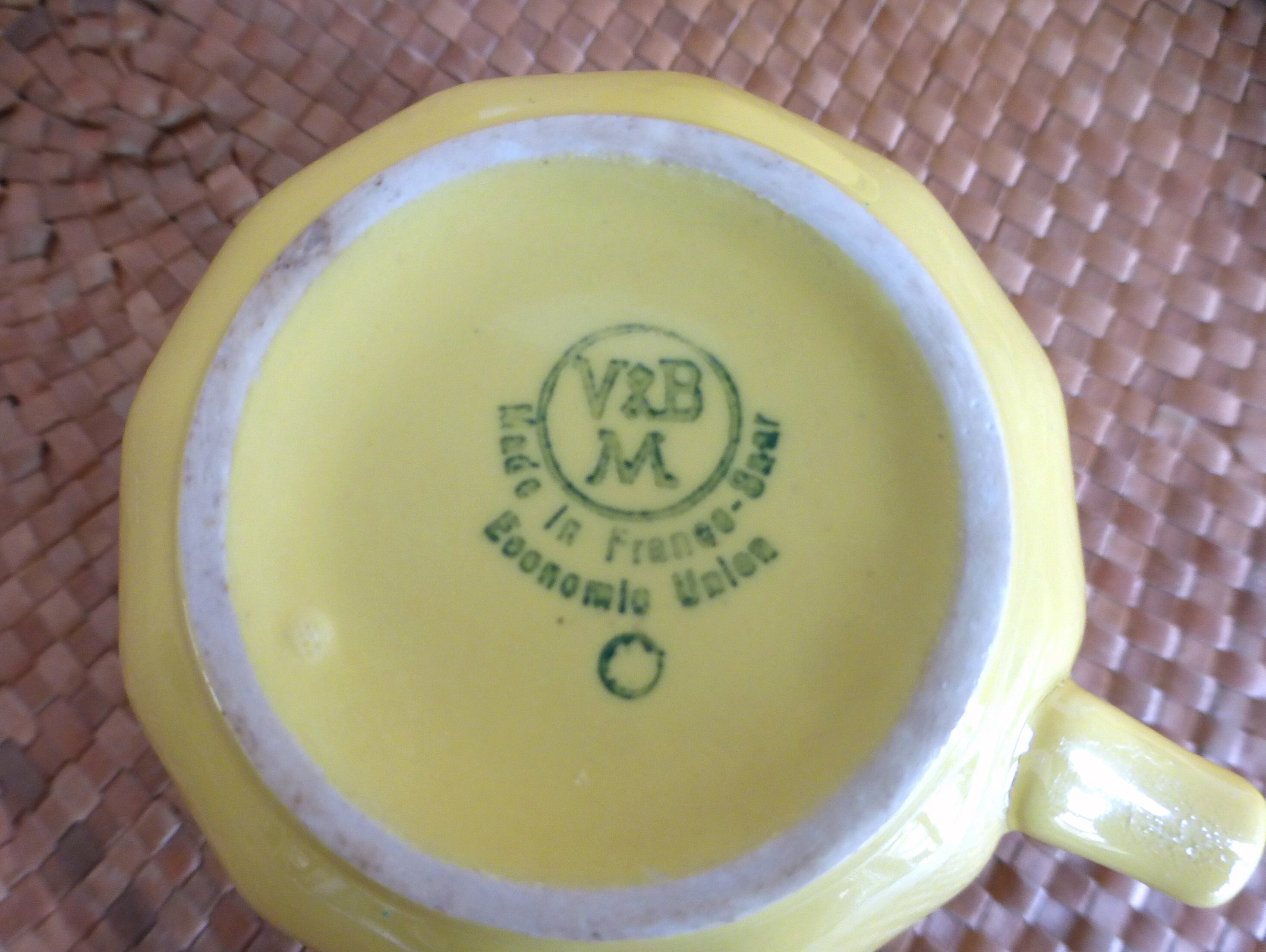 Pair of Pretty VILLEROY & BOCH Vintage Faceted Yellow Cups W/ Etsy Norway