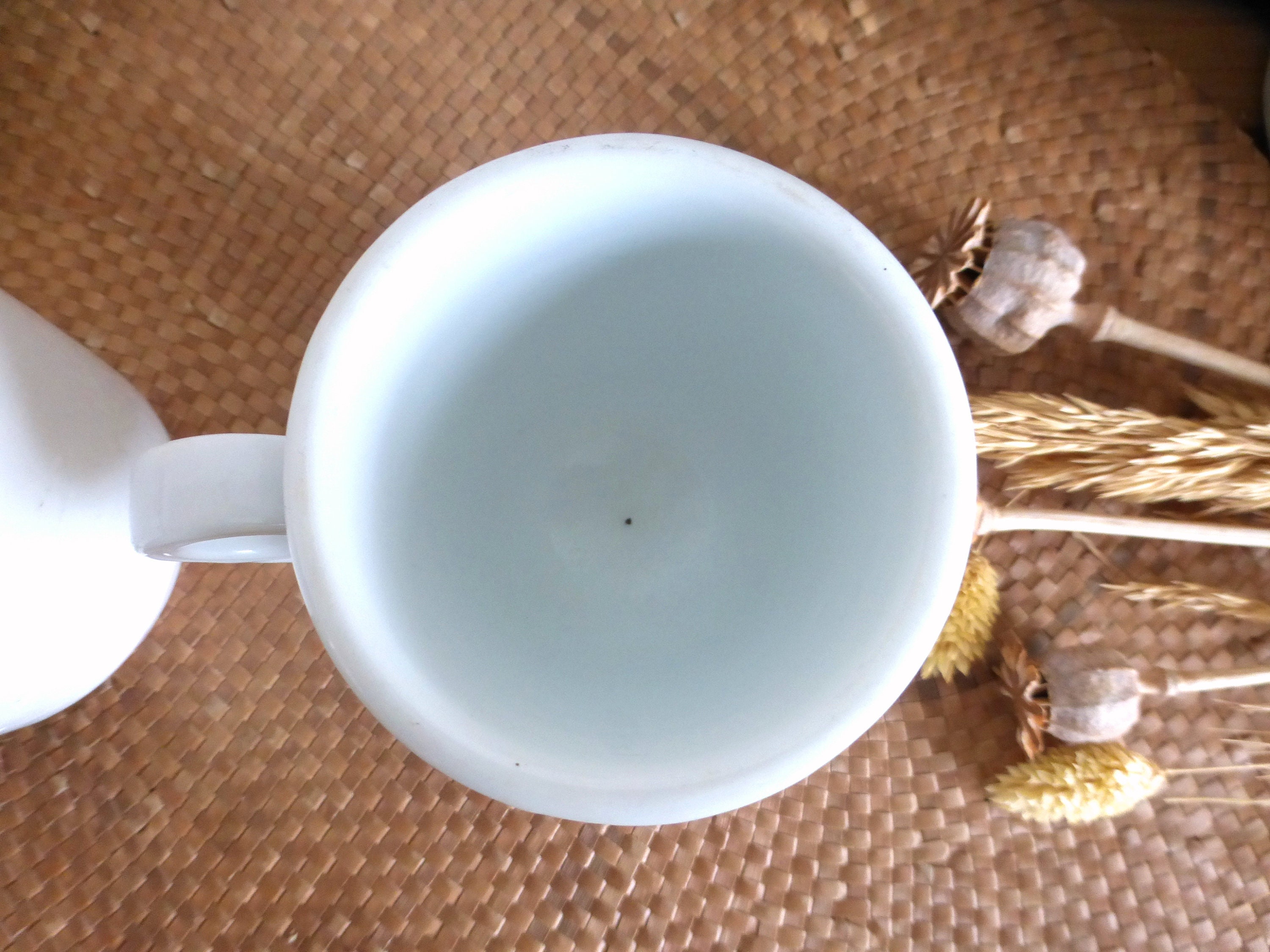 希少なフランス製アンティークのブリュロコーヒーカップ2個セット