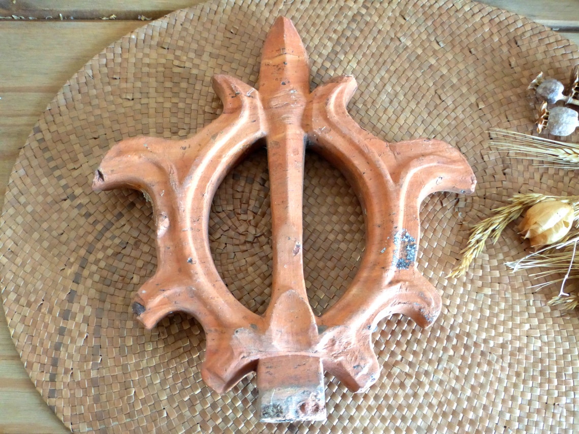 Stunning French Antique Terracotta Roof Finial Ornament Etsy Australia