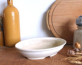 Lovely antique English THE GRIMWADE Hygienic Vegetable Dish – tea-stained ironstone – shabby chic