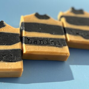 Charcoal Orange Natural Soap Bar *Unscented* Orange Peel + Yellow Clay Sensitive Skin Cleanser