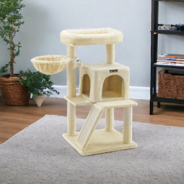 Cat Tree | Cat Tower Cat Playground | Cat furniture | scratch post Widened Perch for Large Cats