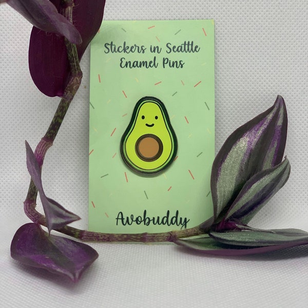 Avobuddy Enamel Pin / Avocado Enamel Pin