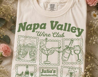 Custom Winery Bachelorette Party Shirt, Napa Valley Bachelorette Party, Luxury Bachelorette Party, Vino Party Bach, Bachelorette Party Gift