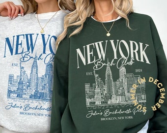 New York Bachelorette Party Sweatshirt, Custom Bachelorette, Luxury bachelorette, NYC Bach Club, Bridal Party Gift