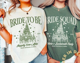 Disney Bachelorette Party Shirts, Custom Bachelorette, Bride To Be Shirt, Bride Squad, Comfort Colors Shirt