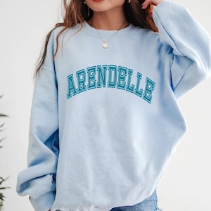 Arendelle Frozen University Sweatshirt, Elsa, Anna Shirt Women Simple Christmas Fall Sweatshirt