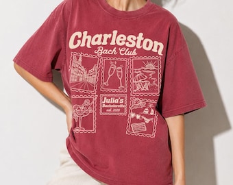 Charleston Bachelorette Party Shirt, Bridal Party gift, Custom Bach shirt, Cheers to Charleston shirt, Destination Bach shirt