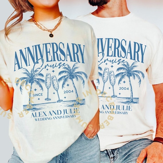 Custom Cruise Anniversary Shirt, Wedding Anniversary Cruise shirt, Couple anniversary, Matching Shirt.