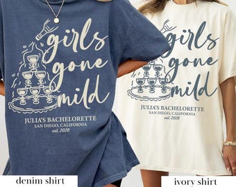 Girls Gone Mild Bachelorette Shirt, Slumber Party, Girls Night In Custom Tee, Bridesmaid Shirts For Sleepover Tee