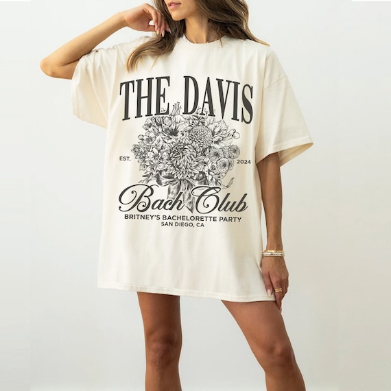 Floral Theme Bachelorette Shirt, Custom Name Bachelorette Party Shirt, Charleston Bach Party, Bridal Party Gift, Luxury Bach Merch
