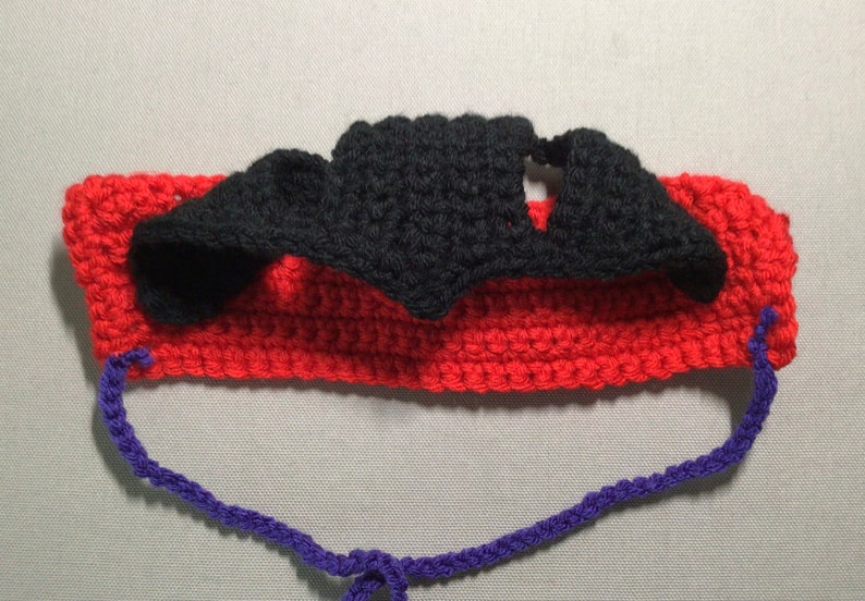 Dracula, Halloween, cappelli per gatti, cappello da vampiro, costumi per animali domestici, costumi per gatti, gatti, cappelli per animali domestici, cappello mostro, cappello all'uncinetto, cappello per animali domestici immagine 4