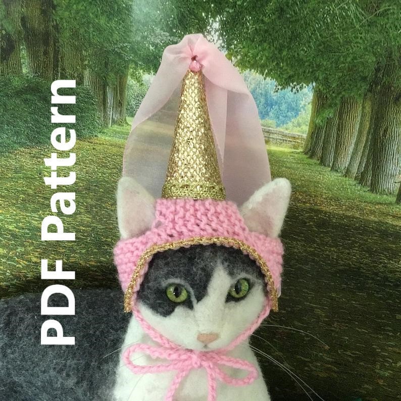 Princess hat pattern for pets image 1