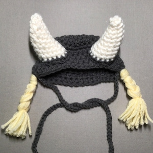Crochet pet pattern, Brunhilde, Valkyries, Wagner opera, cat hat patterns, pet patterns, pet crochet, cat costumes,crochet, pet hats image 2