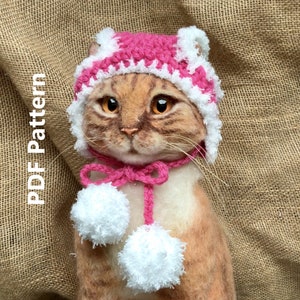 Cat hats, crochet pattern, crochet for pets, crochet hats, crochet cat hats, crochet for cats, crochet pet hats