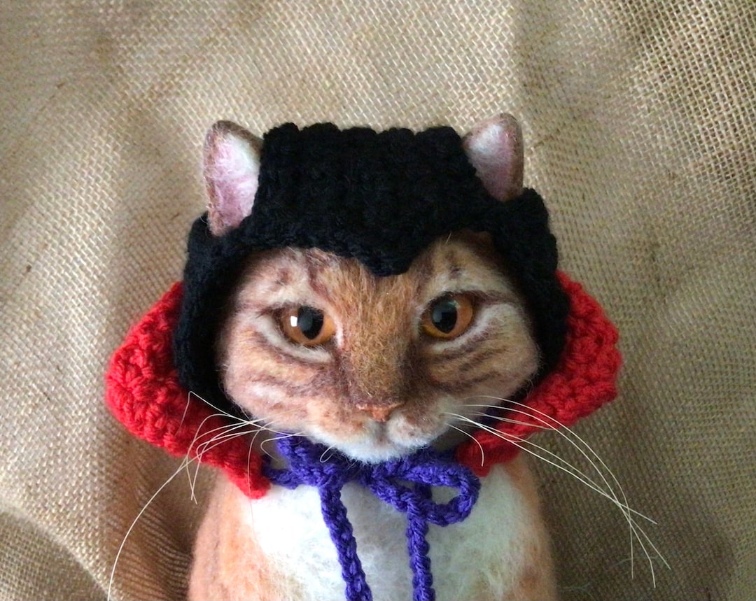 Dracula, Halloween, Hats for Cats, Vampire Hat, Pet Costumes, Cat