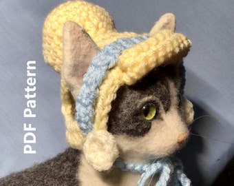 Cinderella hat, crochet pattern, hats for cats, Cinderella pattern, crochet hat pattern, Oona Patterns, crochet, cat hats, cat costumes