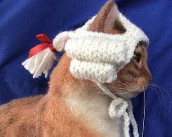 Powdered Wig, hats for cats, Barrister, Judge, cat hats