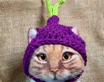 Cat and Pet Hat Purple Onion Vegetable Cat Hats - Etsy