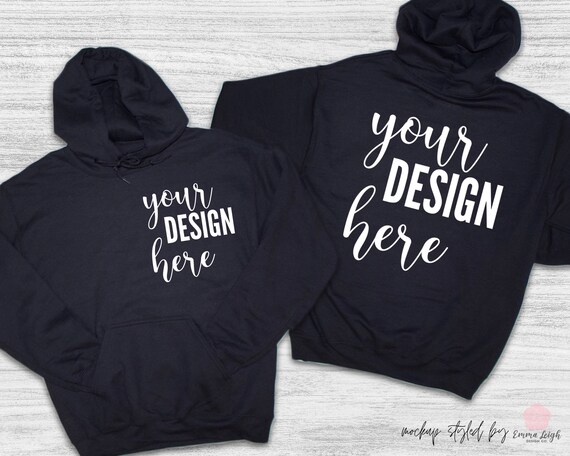 black hoodie blank
