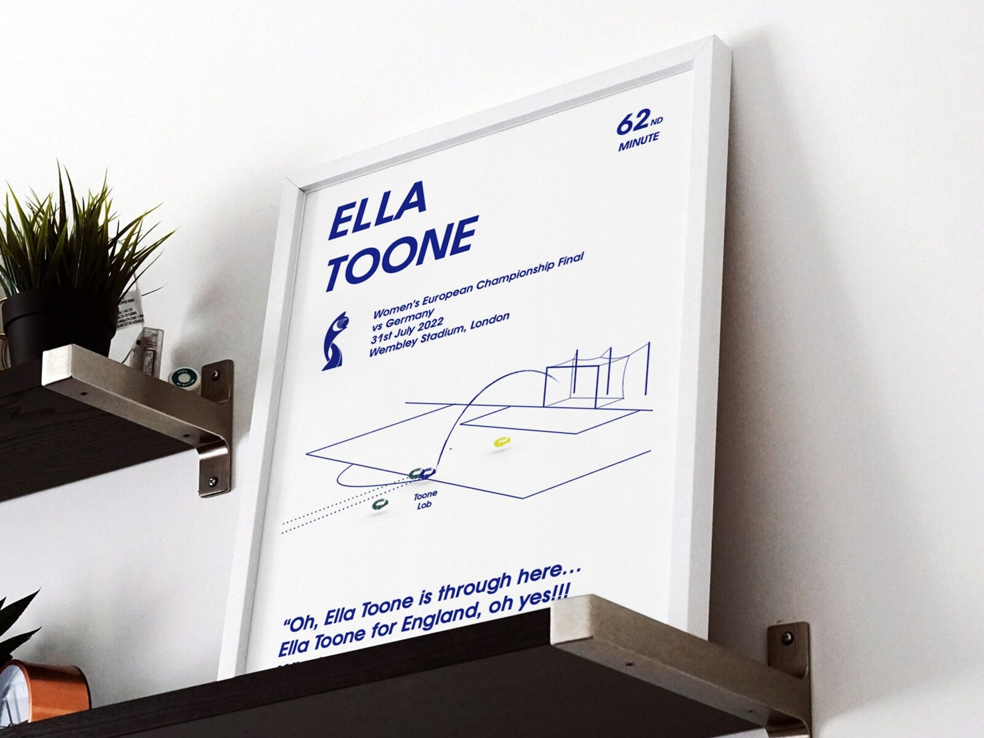 Discover Ella Toone, England v Germany, Lionesses, Football Poster