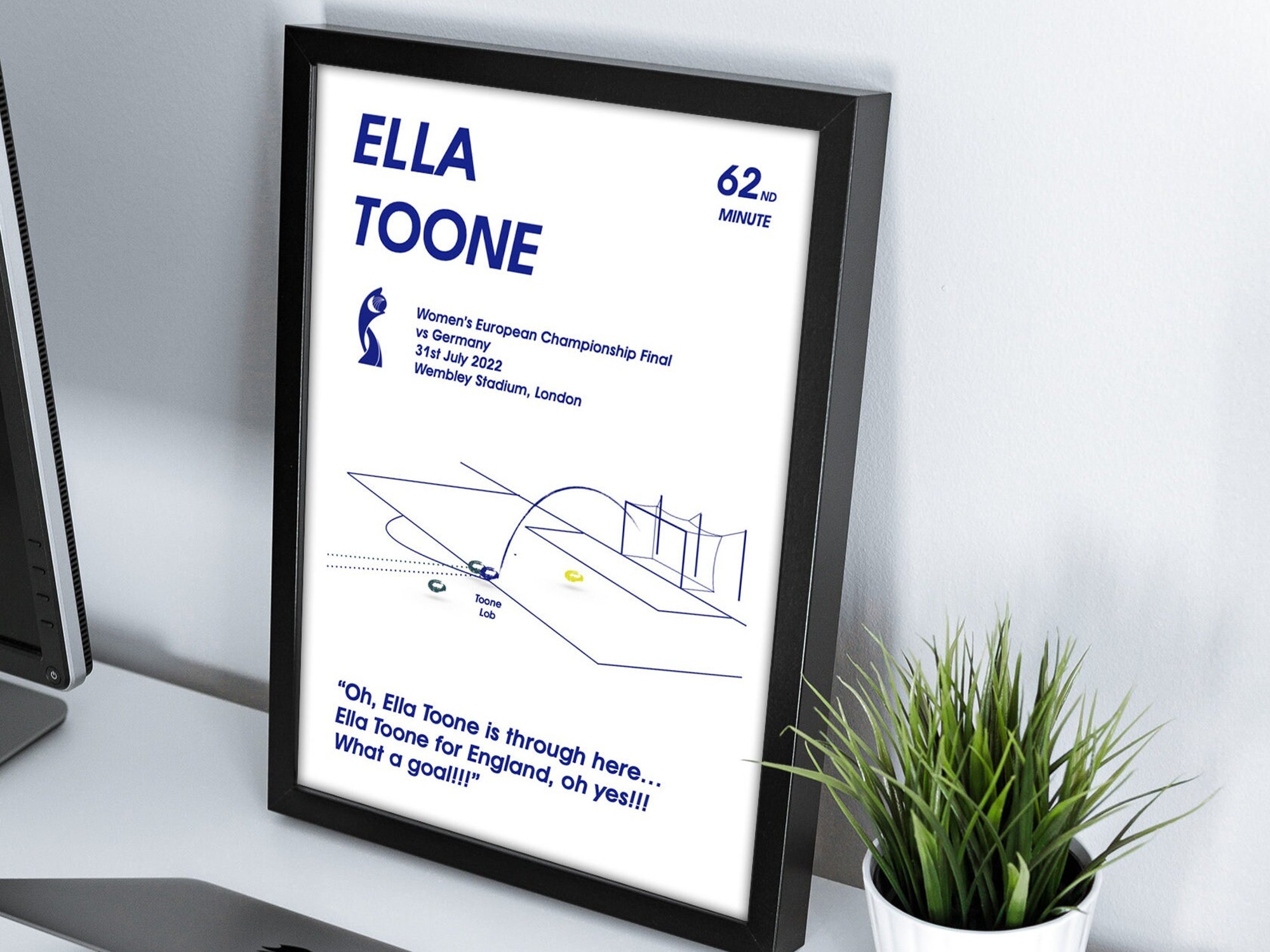 Discover Ella Toone, England v Germany, Lionesses, Football Poster