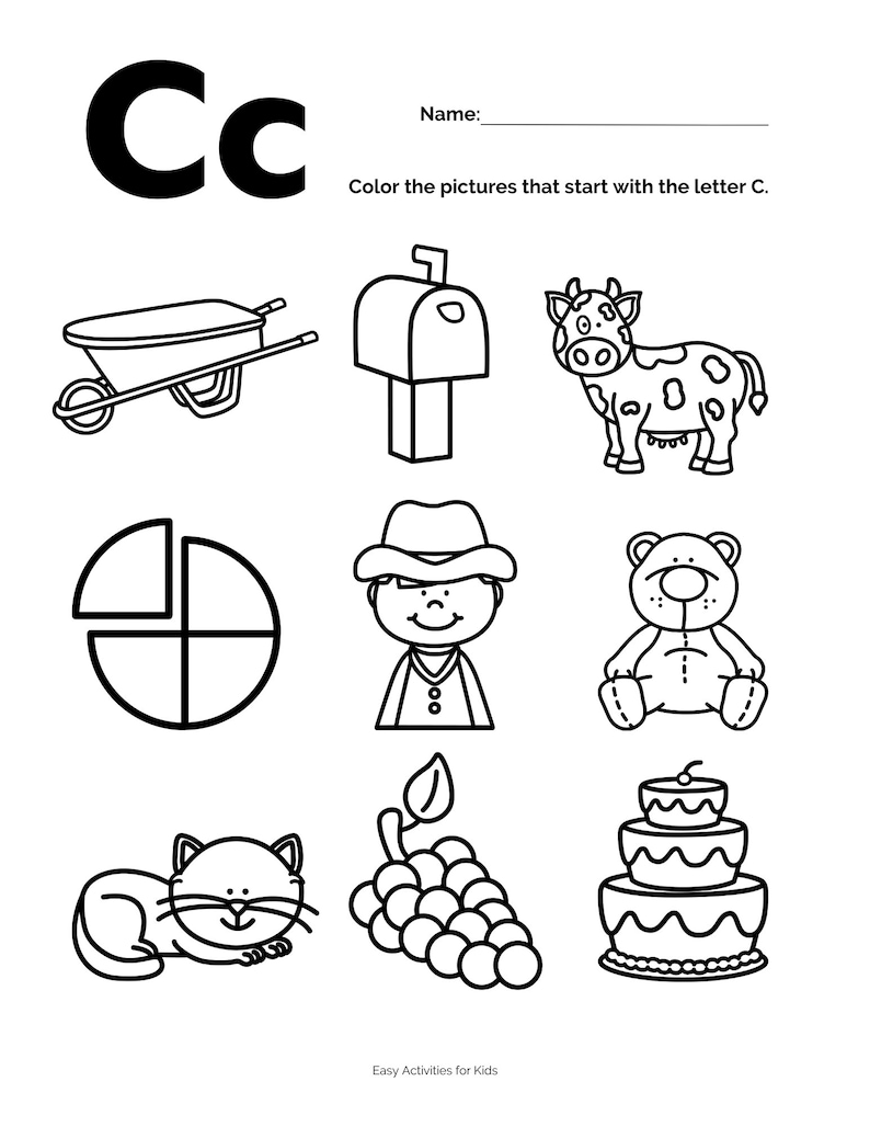 Letter Sound Coloring Pages Phonics Printable Coloring Pages - Etsy