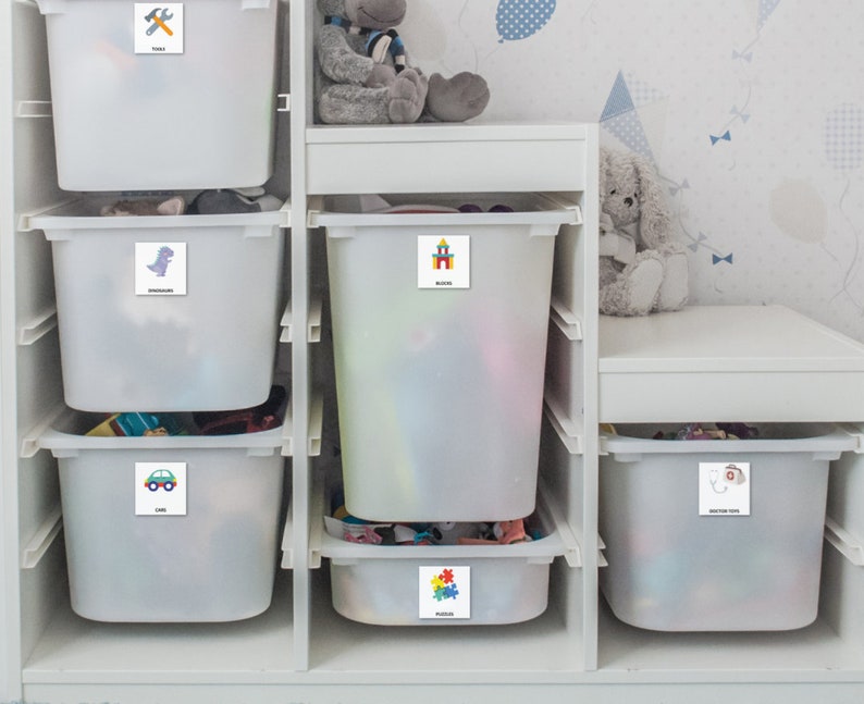 Editable Toy Storage Labels I Printable Toy Trofast Bin Etsy