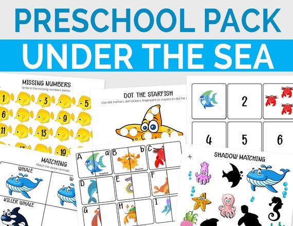 Under the Sea Theme Activities Pack  Preschool Learning