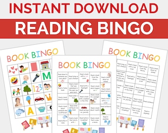 読書に最適なブックビンゴ、子供向けビンゴゲーム、読書ビンゴブッククラブ、読書ゲーム、趣味の読書ビンゴ、子供向けボードパーティーゲーム