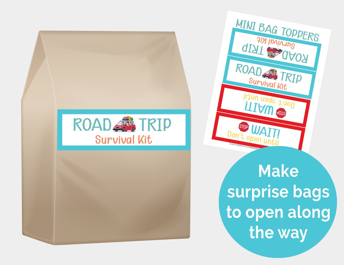 Road Trip Activity Pack Printable Travel Games for Kids - Etsy
