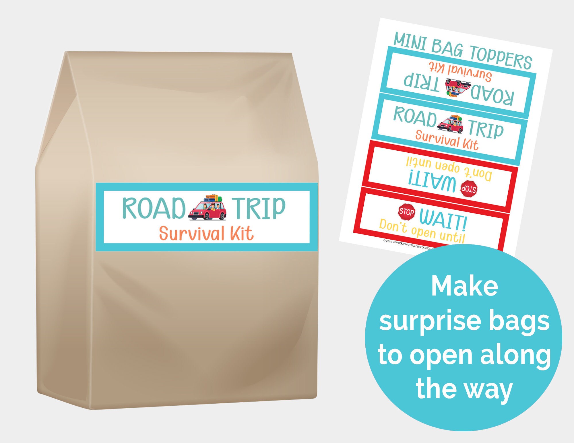 Road Trip Activity Pack | Printable Travel Games for Kids | Printable ...