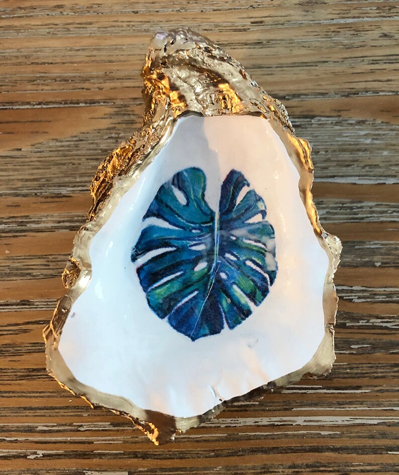 Decoupaged Oyster Shells Etsy