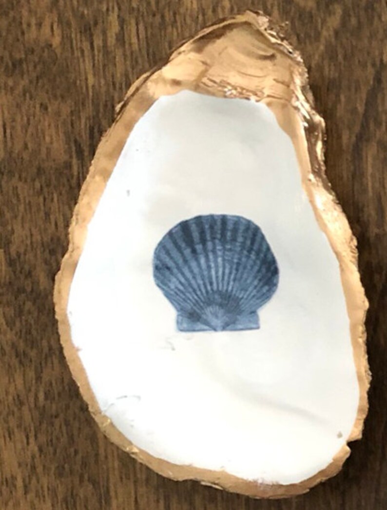 Decoupaged Oyster Shells Etsy