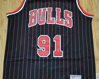 WWSC Jerseys Bulls #91 Dennis Rodman Football Basketball Jersey,Classic Vintage Version Boutique mesh Vest Embroidery Contest Shirt T-Shirt Tops Mens Boys/—Holiday Party Gifts