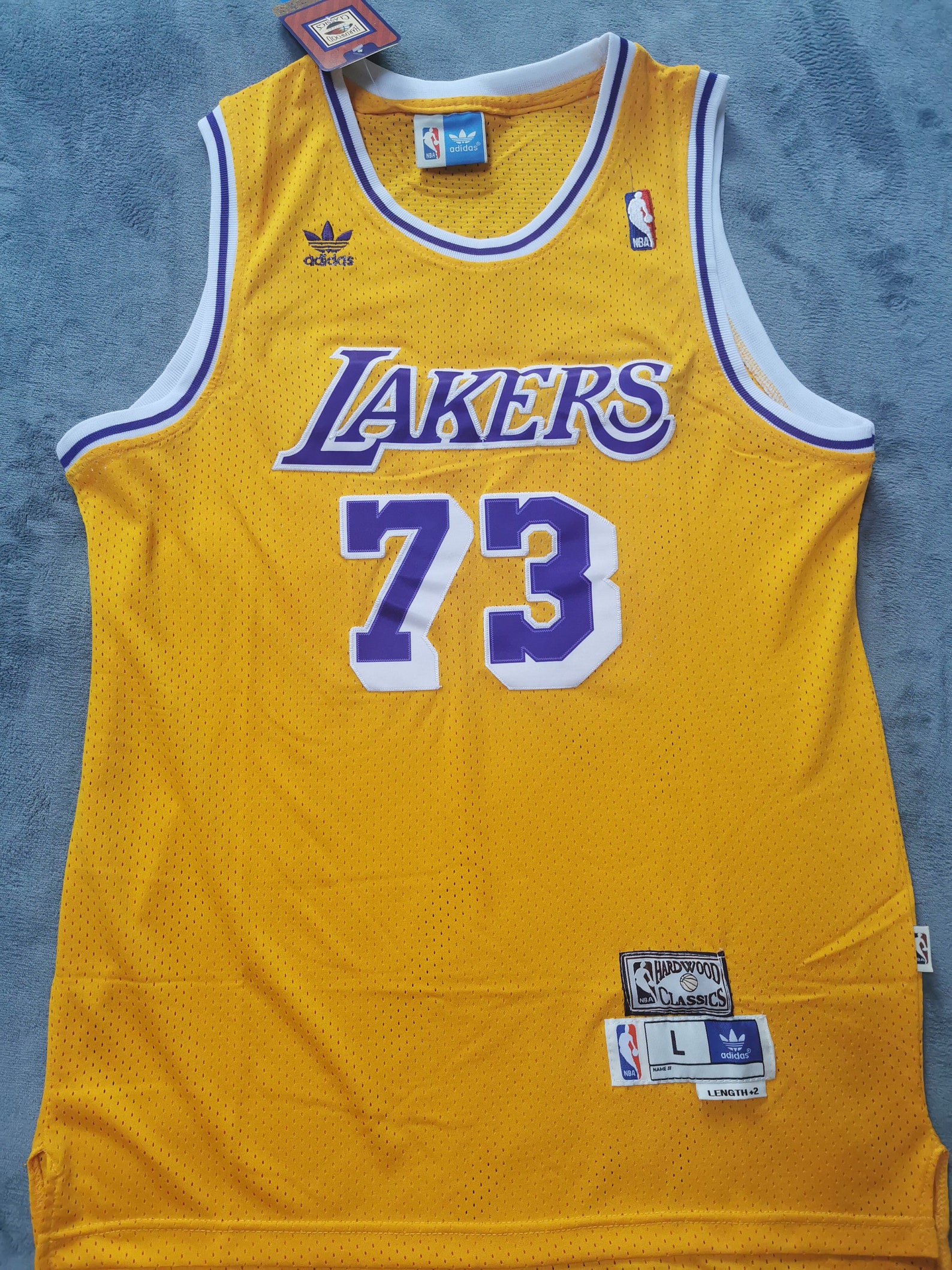 Vintage 73 Dennis Rodman Basketball Jersey Lakers 73 Etsy