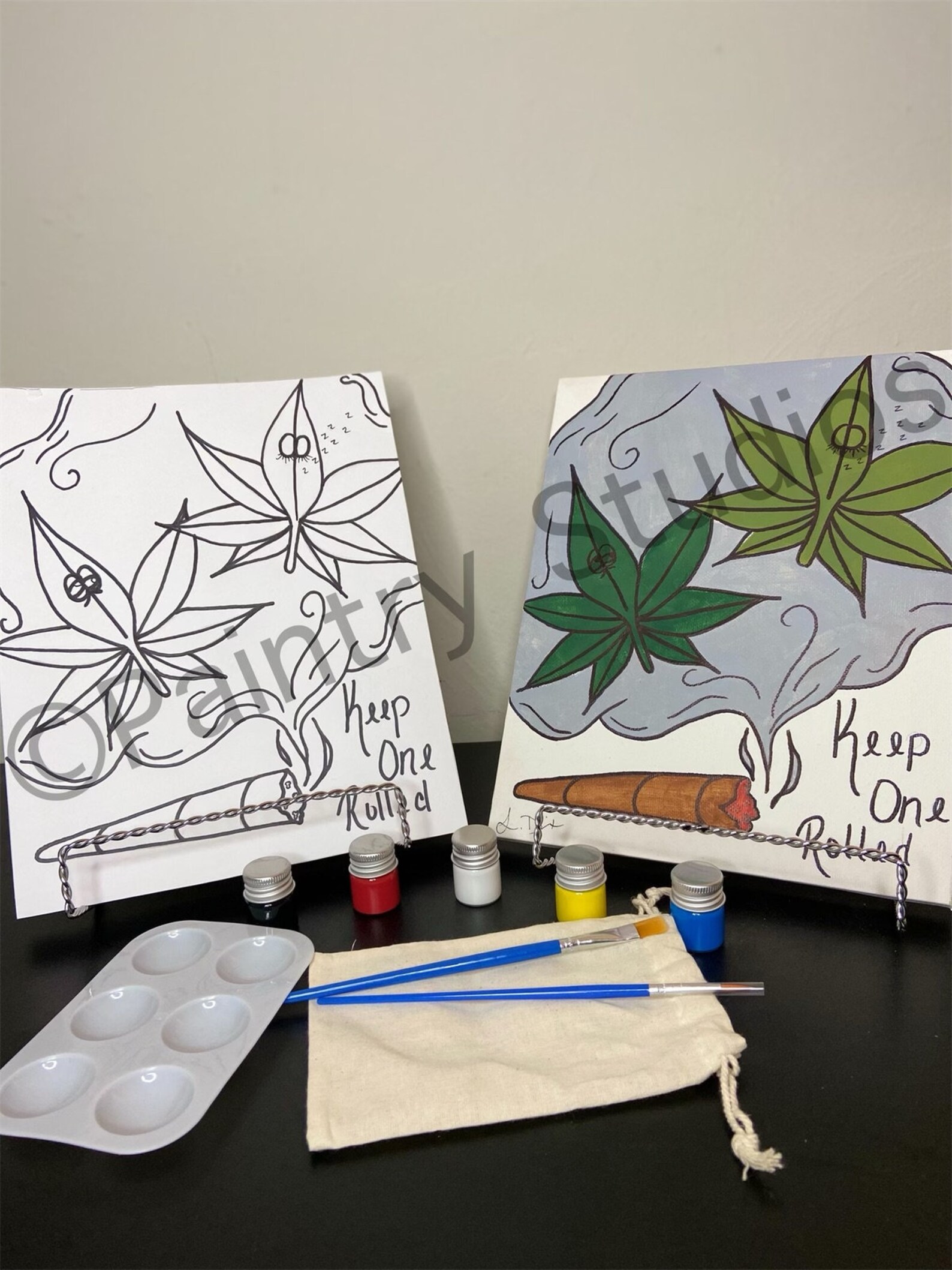 PreSketched Canvas/ Paint Kit/Teen/Adult Painting/ Etsy