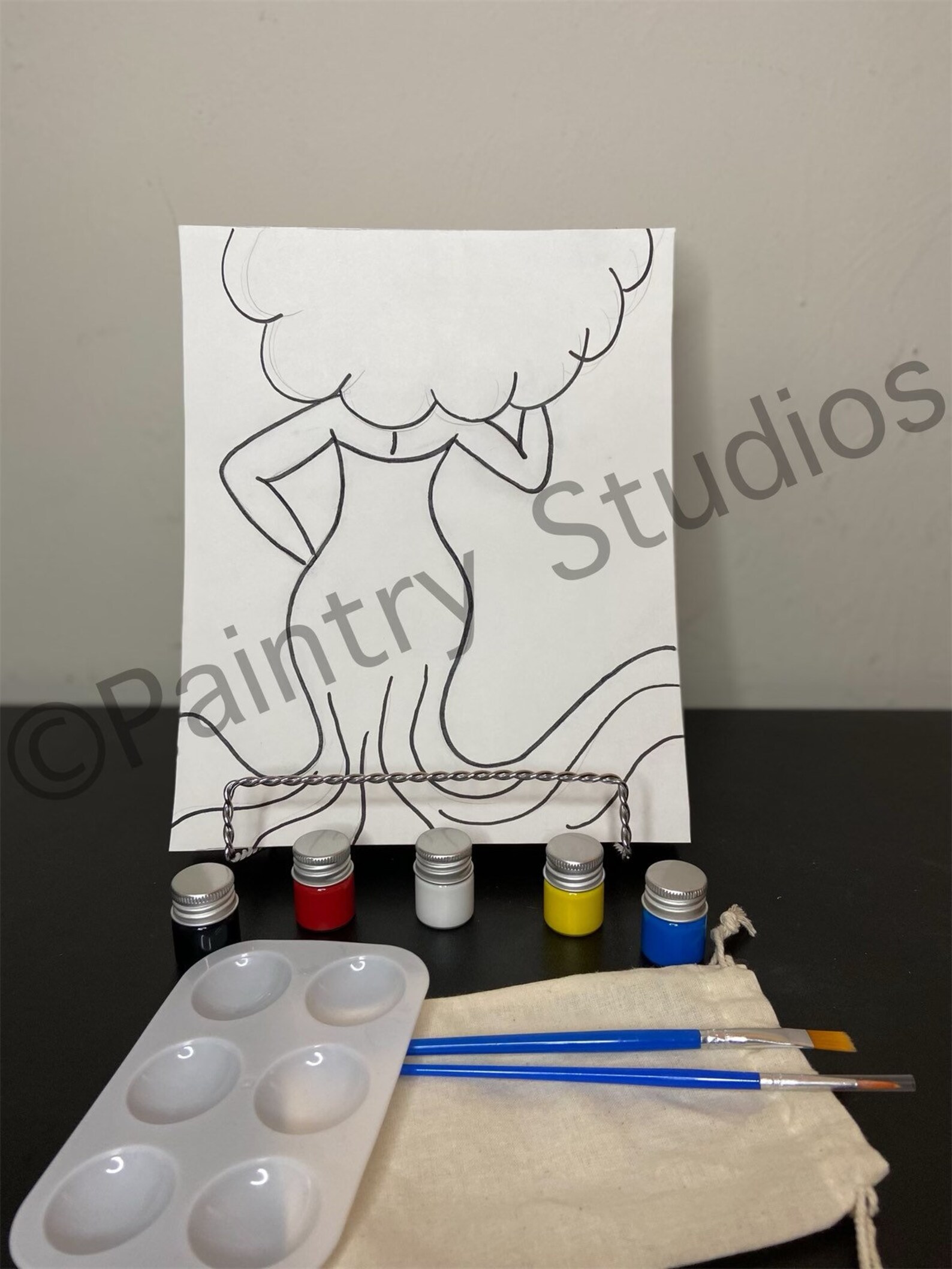 PreSketched Canvas/ Paint Kit/Teen/Adult Painting/ Etsy