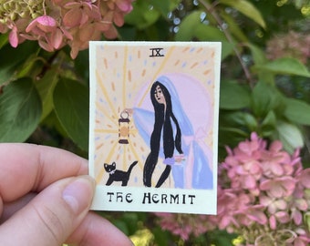 The Hermit Tarot Card Sticker