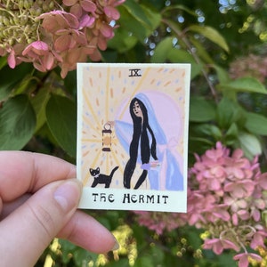 The Hermit Tarot Card Sticker