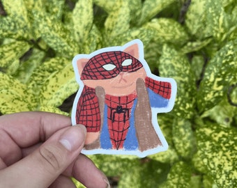 Spiderman "Spidey-Cat" Sticker