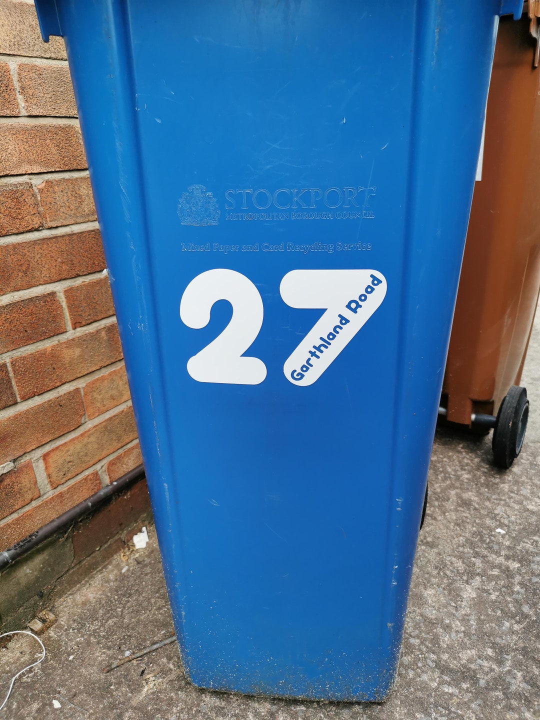 Personalised Wheelie Bin Decals Sticker Recycle Bins House Etsy UK