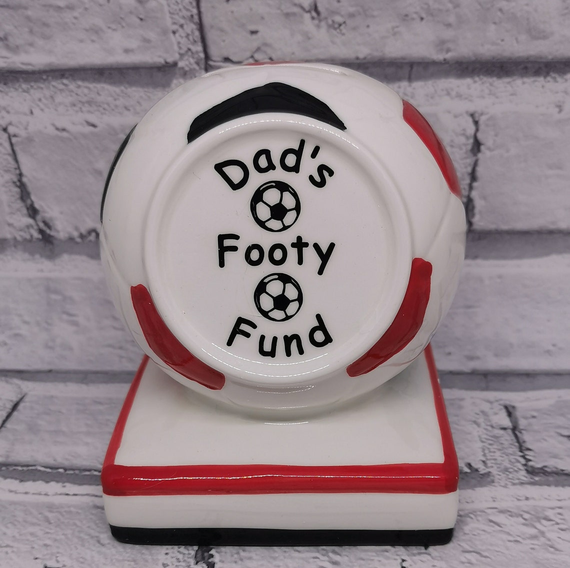 Personalised Football Money Box Man United Liverpool Pocket Etsy