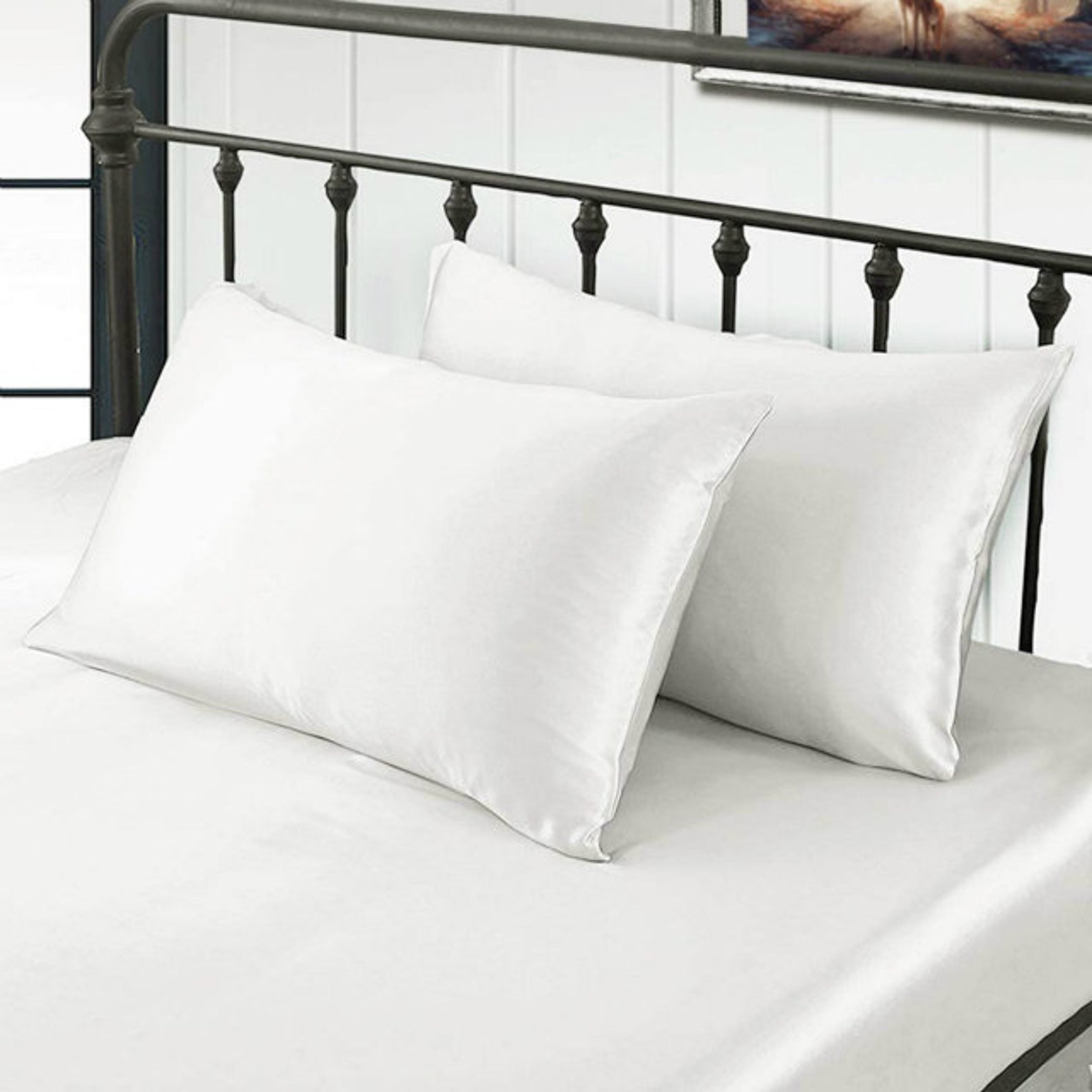 DREAMSILK™ White Silk Pillowcases White X 2 100 Pure Silk Etsy