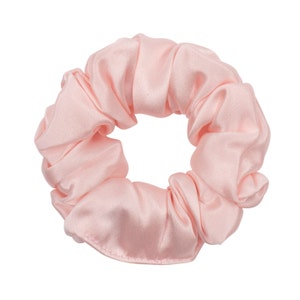 Pink Silk Scrunchie - Regular