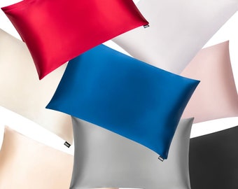 Colourful Silk Pillowcases - 100% Pure Silk - 19 Momme - Standard 50cm X 75cm