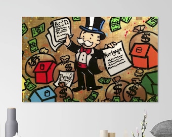 Monopoly - Real Estate Print on Canvas