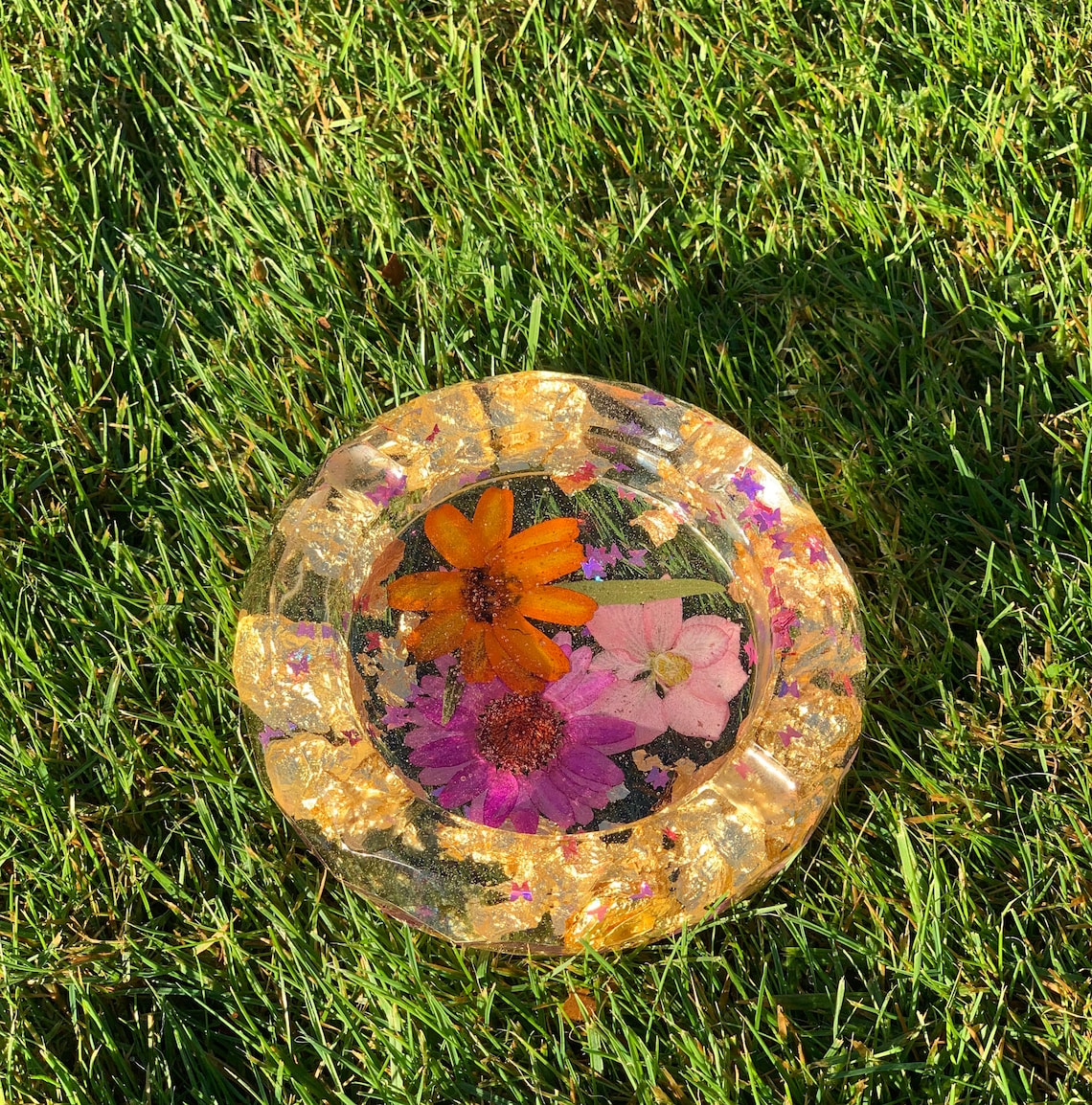 Resin Ashtray Dried Flower Ashtray Etsy