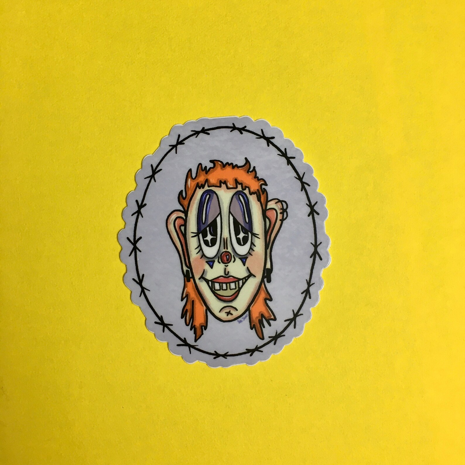 Baby Blue Sticker Original Art Laptop sticker Waterproof Etsy.de